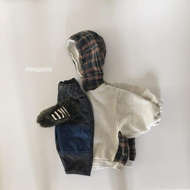 MINIPOINT - Korean Children Fashion - #Kfashion4kids - Checky Sweatshirt - 2