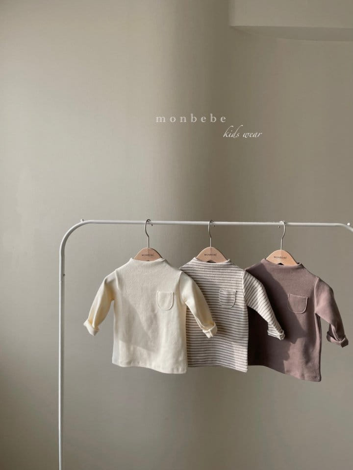 MONBEBE - Korean Children Fashion - #Kfashion4kids - Daily High Neck Tee