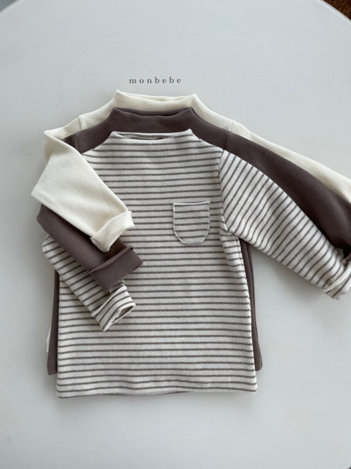 MONBEBE - Korean Children Fashion - #Kfashion4kids - Daily High Neck Tee - 3