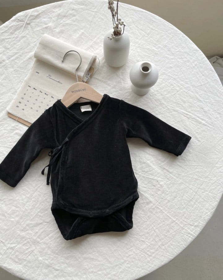 MONBEBE - Korean Children Fashion - #Kfashion4kids - Veloure Petti Bodysuit - 4