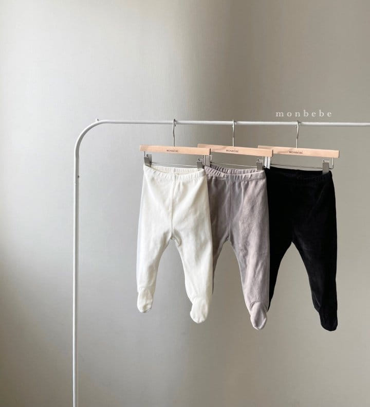 MONBEBE - Korean Children Fashion - #Kfashion4kids - Veloure Petti Foot Leggings - 2