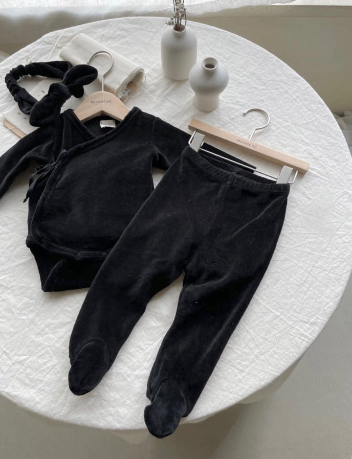MONBEBE - Korean Children Fashion - #Kfashion4kids - Veloure Petti Foot Leggings - 6