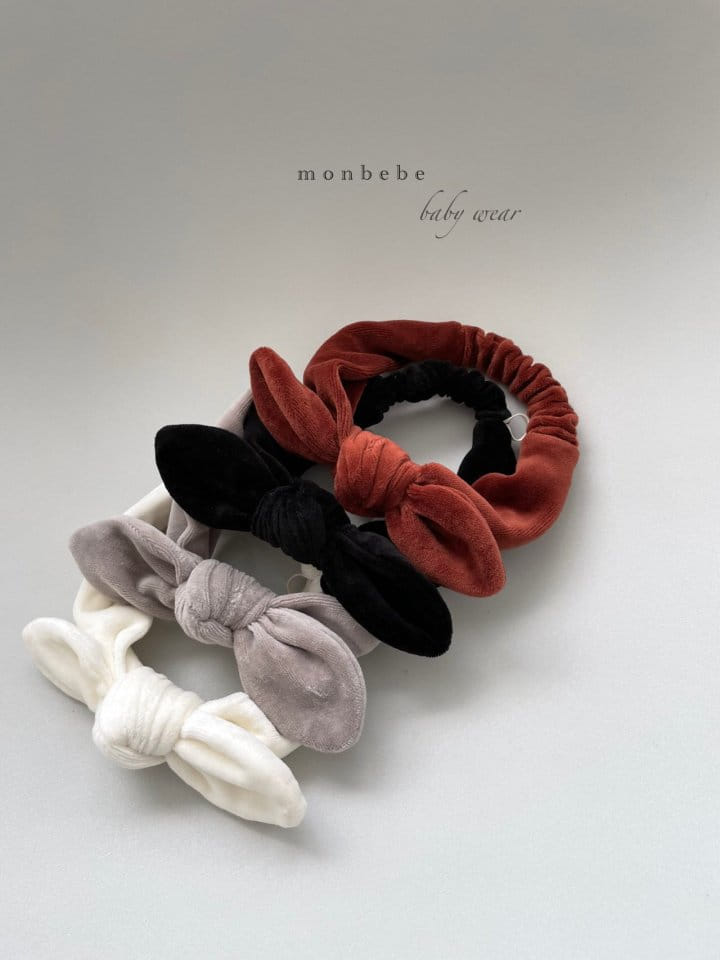 MONBEBE - Korean Children Fashion - #Kfashion4kids - Veloure Rbbon Hairband