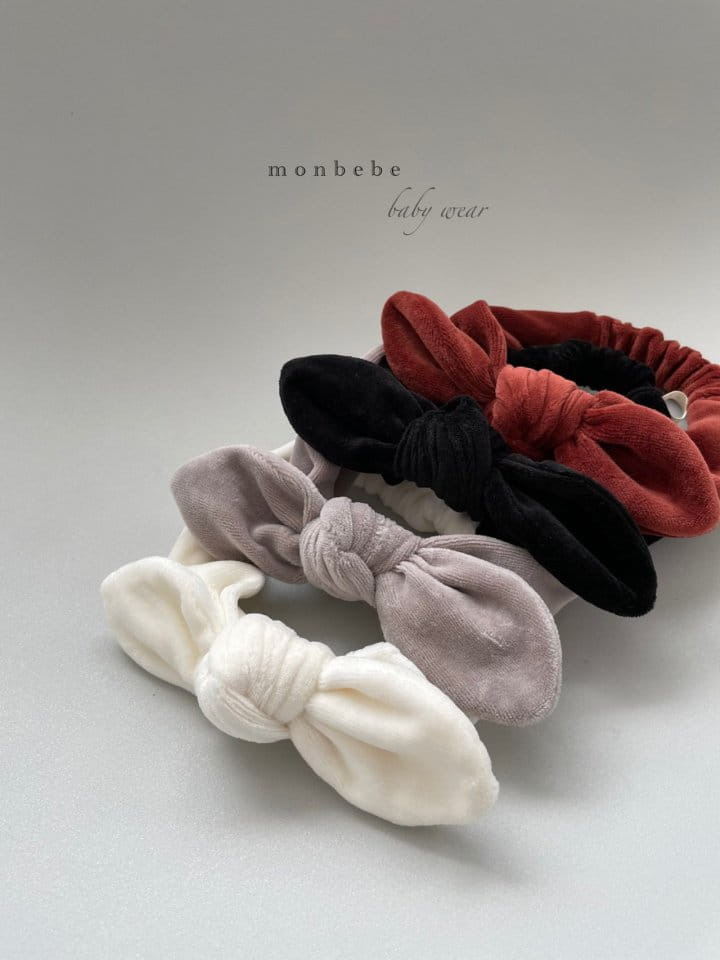 MONBEBE - Korean Children Fashion - #Kfashion4kids - Veloure Rbbon Hairband - 2