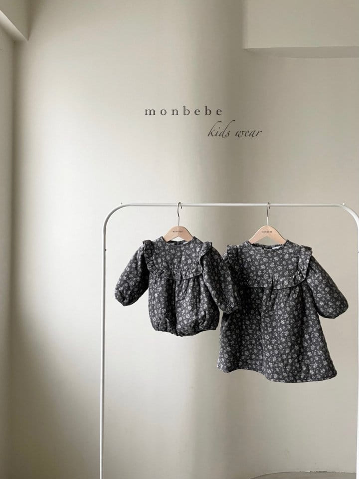 MONBEBE - Korean Children Fashion - #Kfashion4kids - Flower Bonding Bodysuit - 4