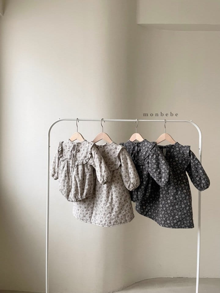 MONBEBE - Korean Children Fashion - #Kfashion4kids - Flower Bonding Bodysuit - 6