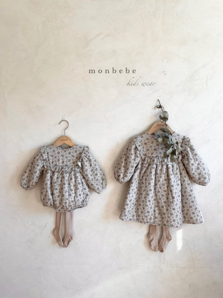 MONBEBE - Korean Children Fashion - #Kfashion4kids - Flower Bonding One-piece - 11