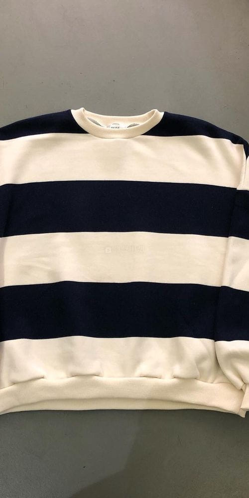 MONE - Korean Children Fashion - #Kfashion4kids - Kici Fleece Stripes Sweatshirt - 2