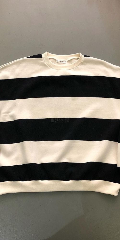 MONE - Korean Children Fashion - #Kfashion4kids - Kici Fleece Stripes Sweatshirt - 3
