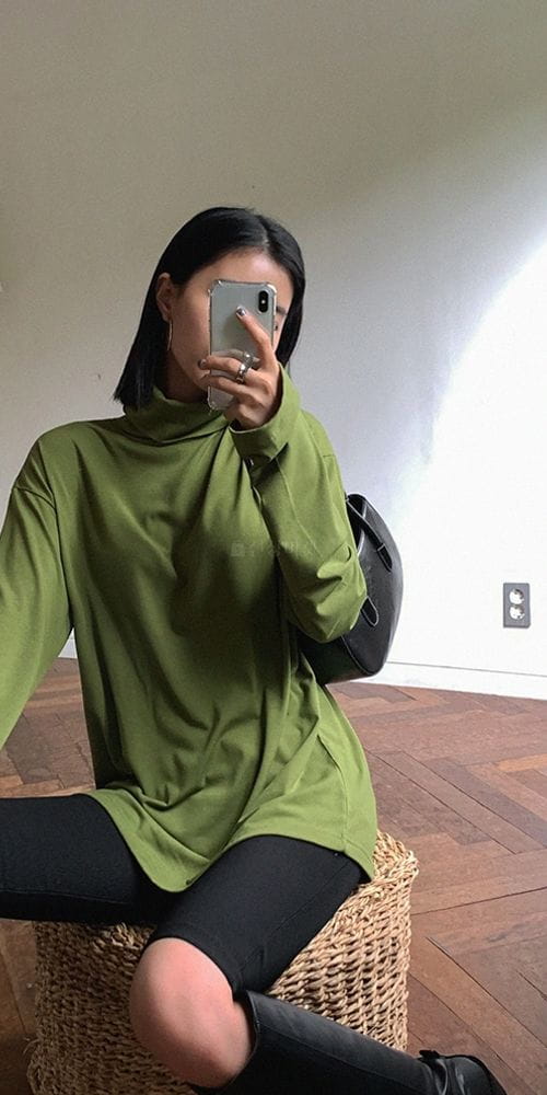 MONE - Korean Children Fashion - #Kfashion4kids - Deluna Warmer Long Turtleneck Tee