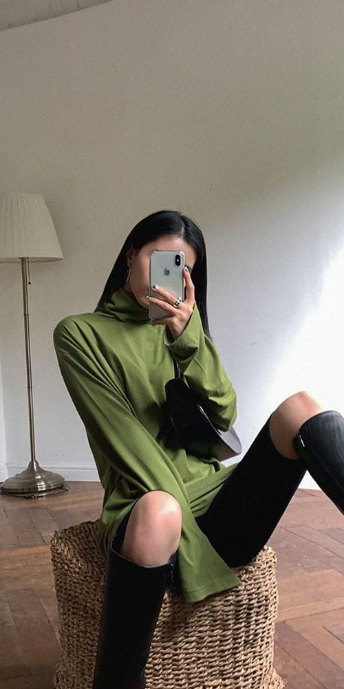 MONE - Korean Children Fashion - #Kfashion4kids - Deluna Warmer Long Turtleneck Tee - 8