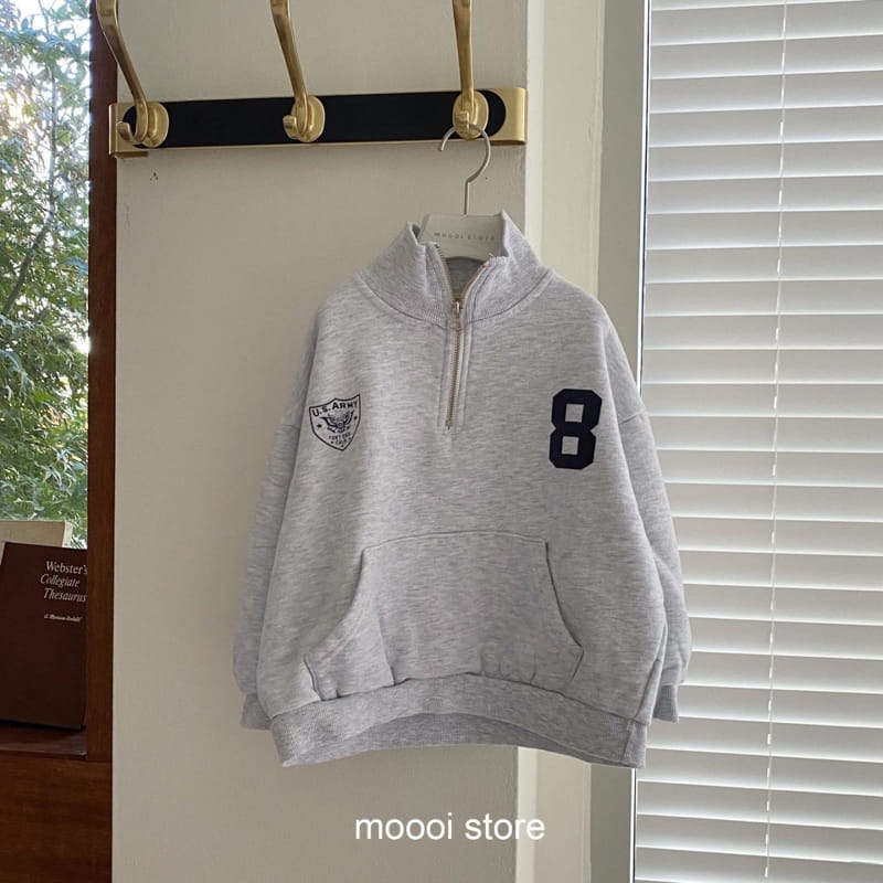 MOOI STORE - Korean Children Fashion - #Kfashion4kids - Us Fleece Half Zip-up - 10