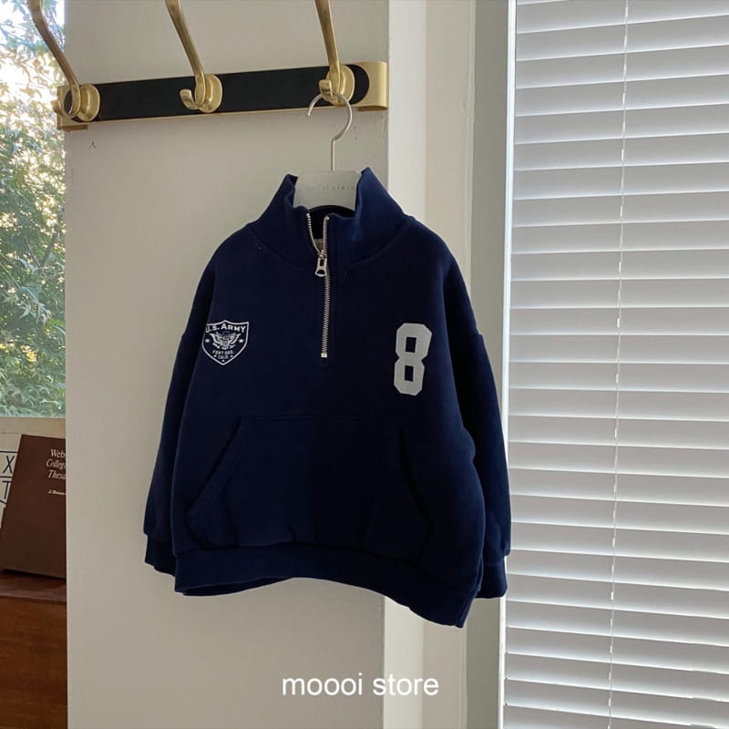 MOOI STORE - Korean Children Fashion - #Kfashion4kids - Us Fleece Half Zip-up - 12