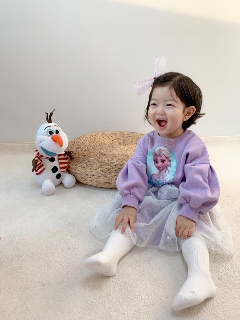 MORAN - Korean Children Fashion - #Kfashion4kids - Fleece Elsa One-piece - 2