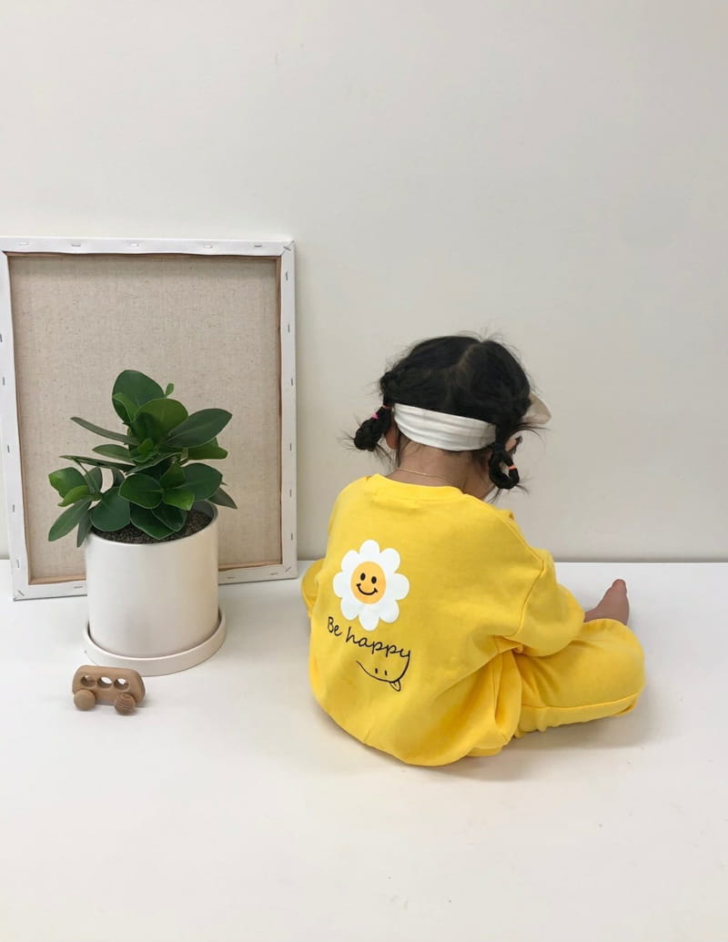 MORAN - Korean Children Fashion - #Kfashion4kids - Fleece Daisy Top Bottom Set - 5