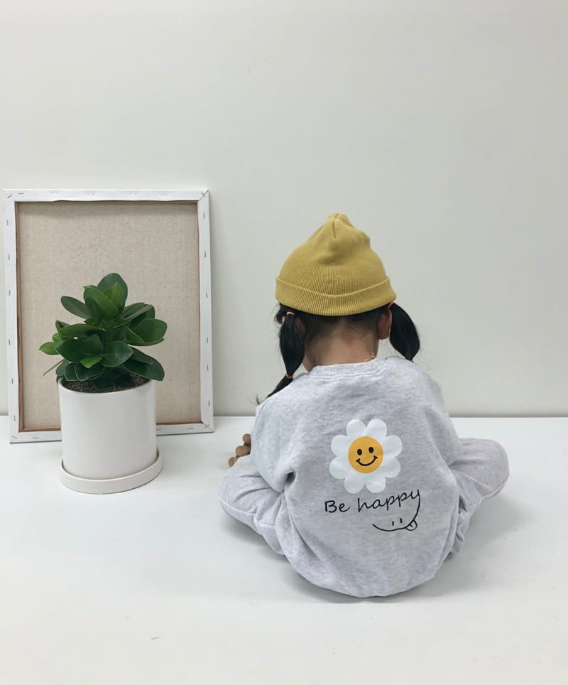 MORAN - Korean Children Fashion - #Kfashion4kids - Fleece Daisy Top Bottom Set - 7