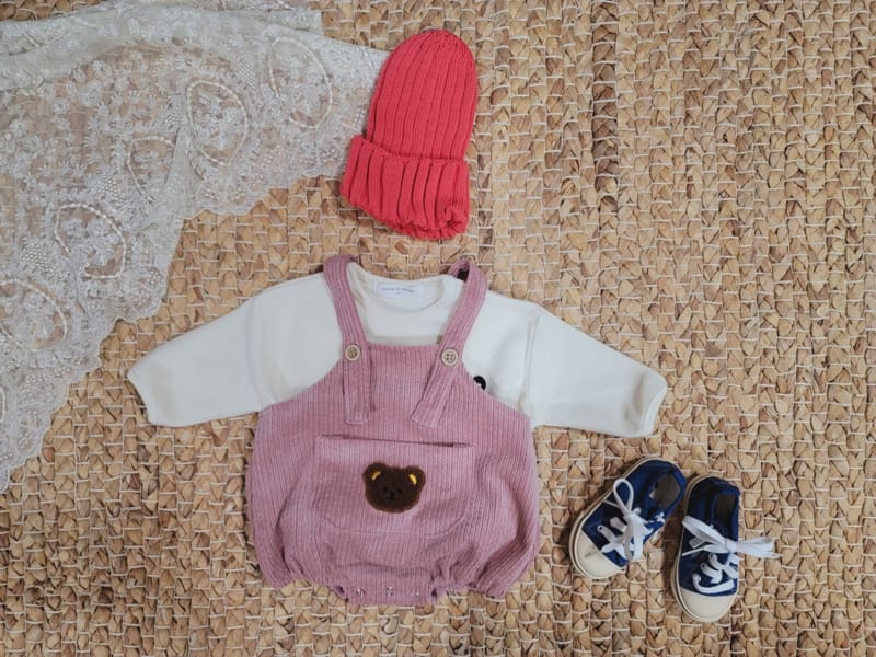 MORAN - Korean Children Fashion - #Kfashion4kids - Bear Dungarees Bloomer - 2