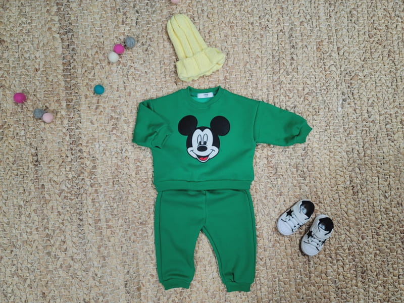 MORAN - Korean Children Fashion - #Kfashion4kids - Mas Mickey Top Bottom Set - 2