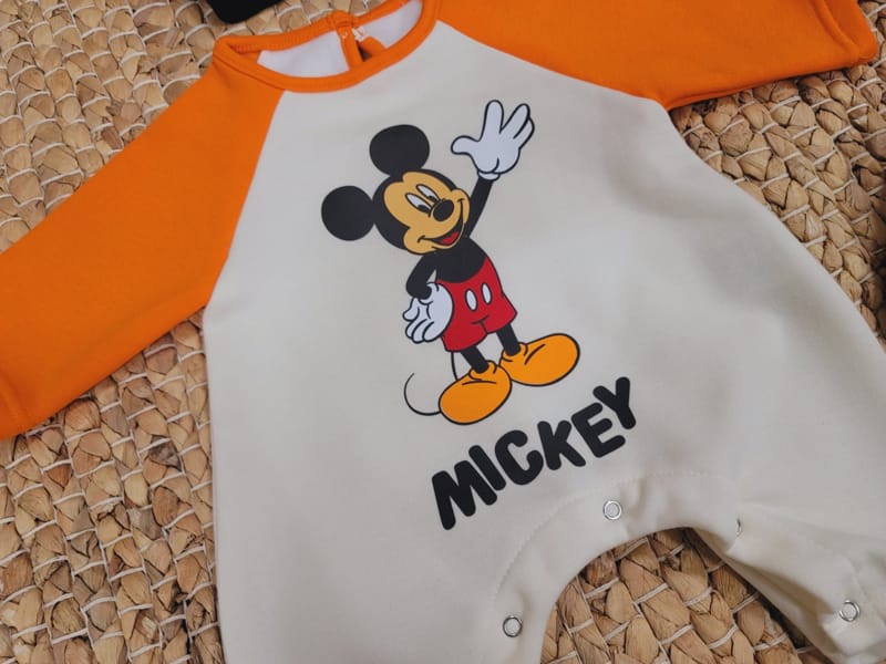 MORAN - Korean Children Fashion - #Kfashion4kids - Fleece Hi Mickey Bodysuit with Hairband - 5