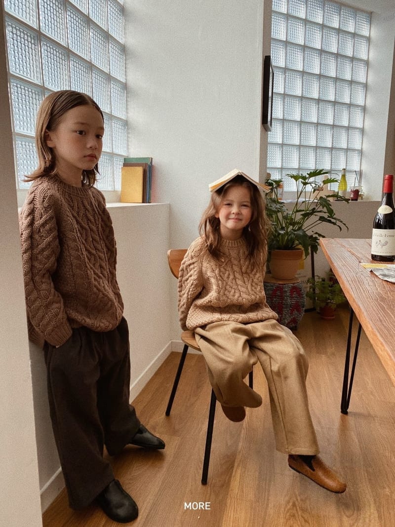 MORE - Korean Children Fashion - #Kfashion4kids - Twist Knit