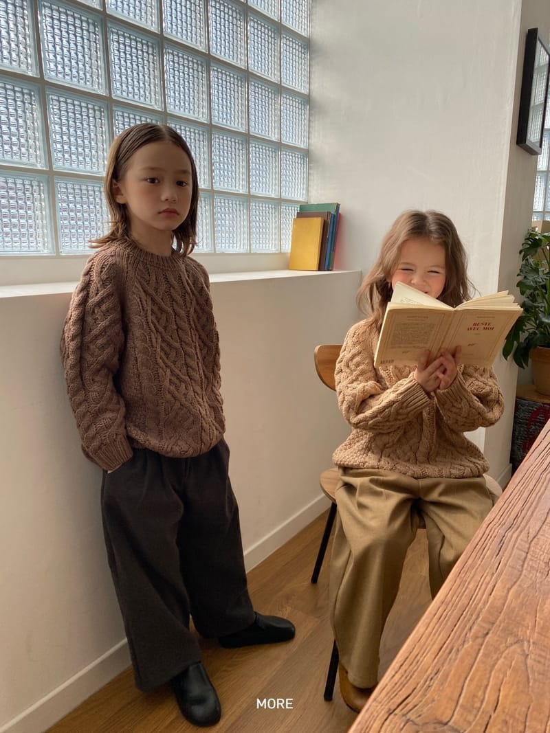 MORE - Korean Children Fashion - #Kfashion4kids - Twist Knit - 2