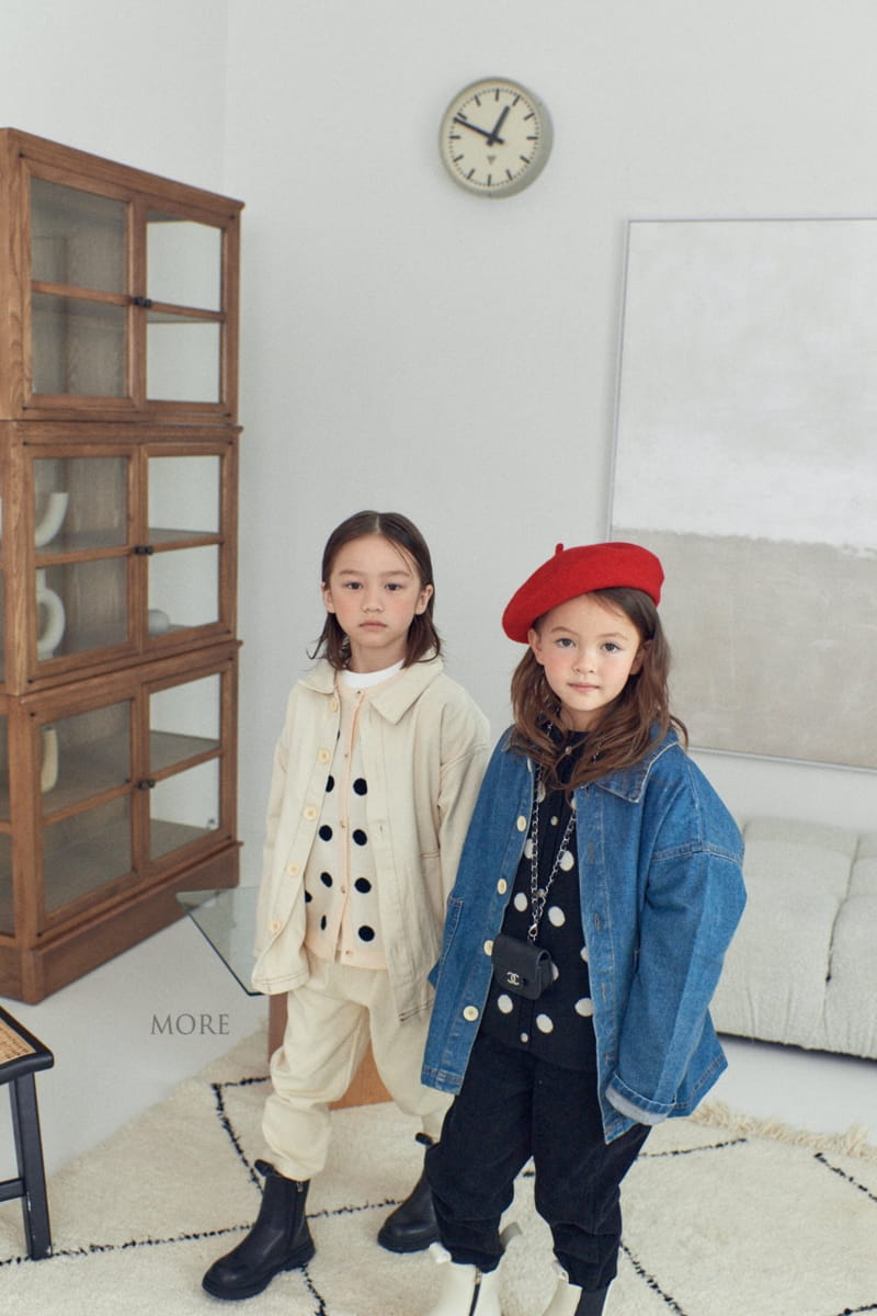MORE - Korean Children Fashion - #Kfashion4kids - Dot Cardigan