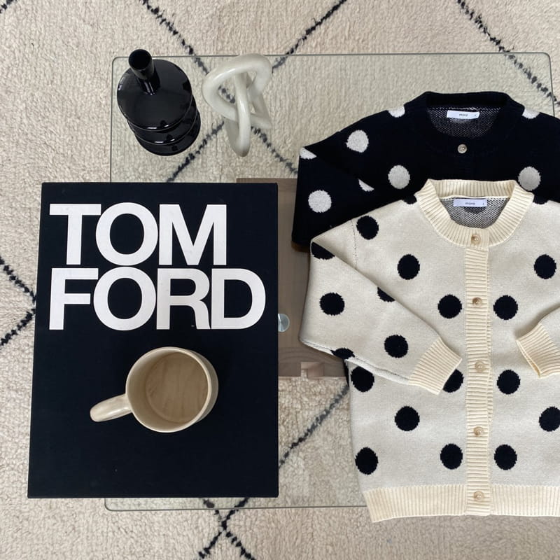 MORE - Korean Children Fashion - #Kfashion4kids - Dot Cardigan - 2