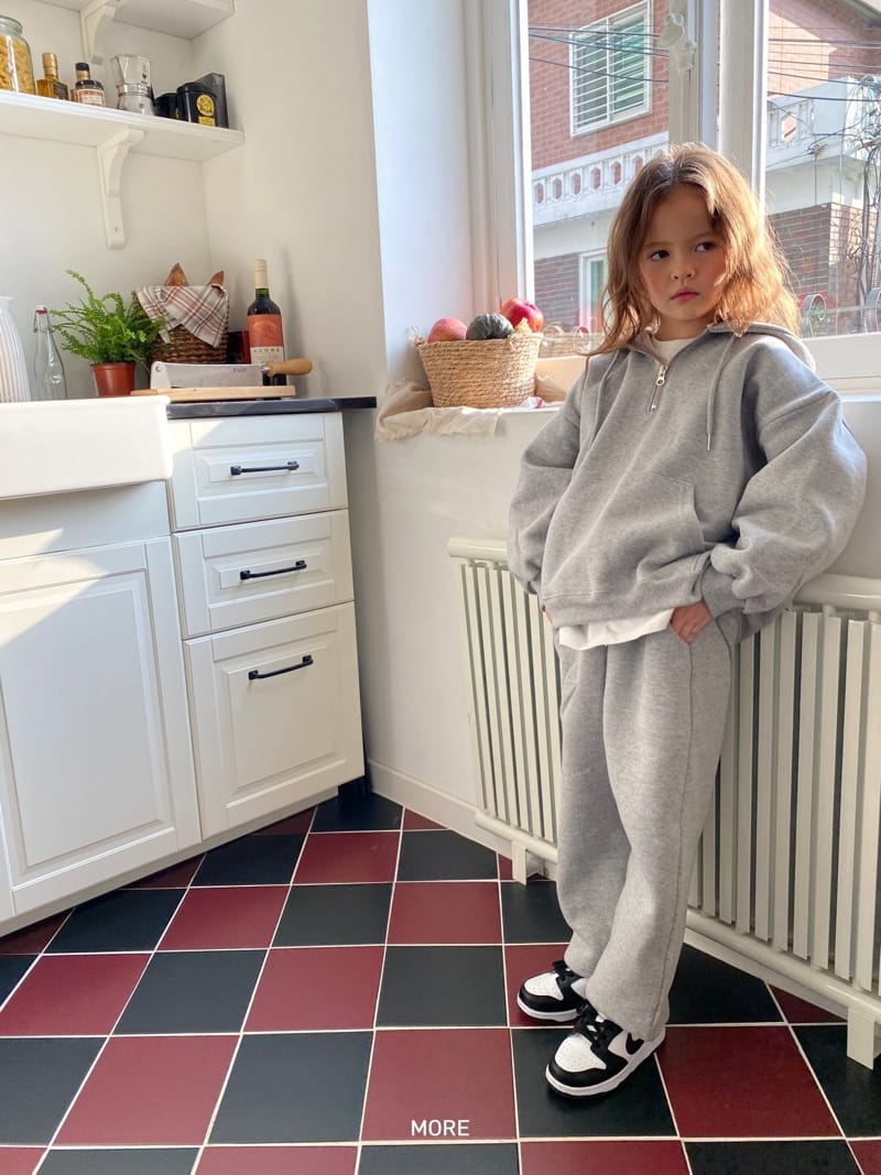 MORE - Korean Children Fashion - #Kfashion4kids - Daily Half Zip-up Hoody - 2