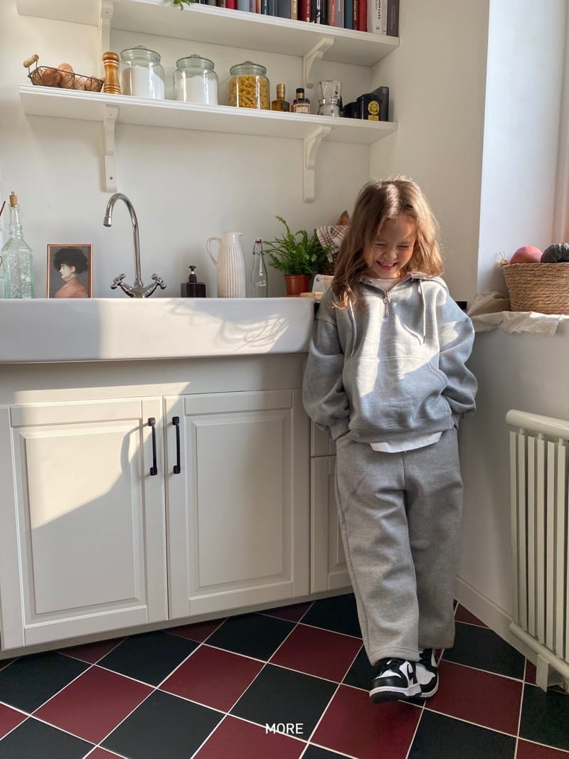 MORE - Korean Children Fashion - #Kfashion4kids - Daily Half Zip-up Hoody - 5