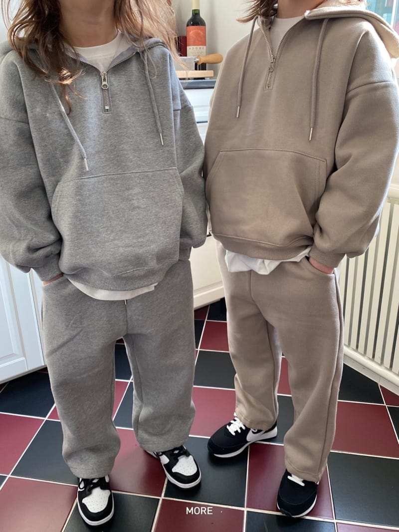 MORE - Korean Children Fashion - #Kfashion4kids - Daily Half Zip-up Hoody - 7