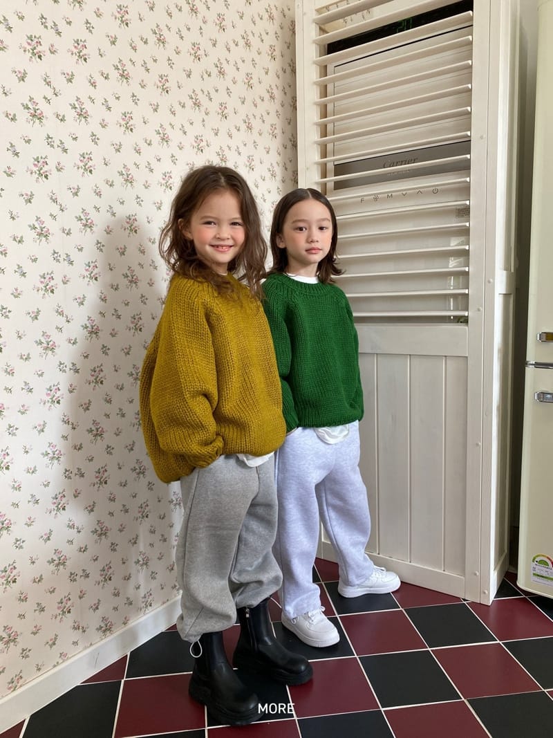 MORE - Korean Children Fashion - #Kfashion4kids - Daily Round Knit Tee