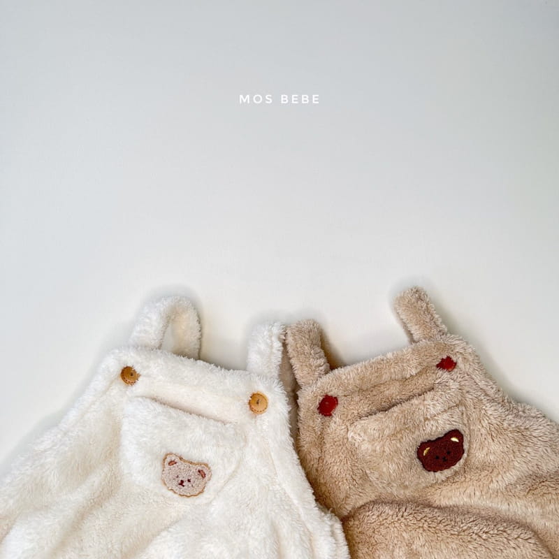 MOS BEBE - Korean Children Fashion - #Kfashion4kids - Cozy Bear Dungarees