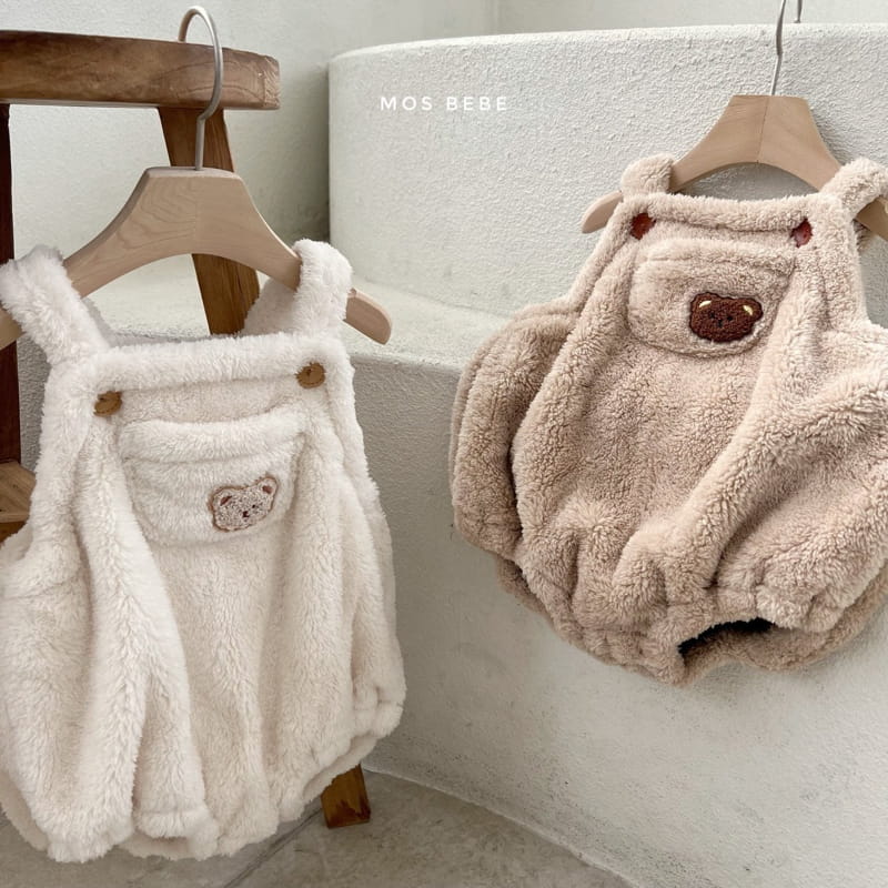 MOS BEBE - Korean Children Fashion - #Kfashion4kids - Cozy Bear Dungarees - 10