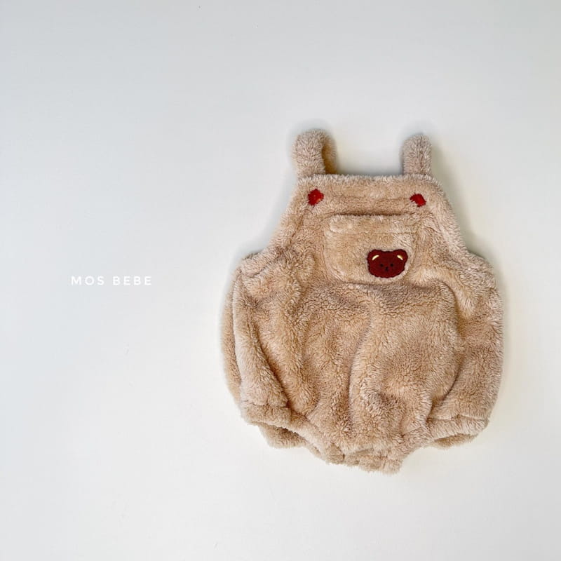 MOS BEBE - Korean Children Fashion - #Kfashion4kids - Cozy Bear Dungarees - 5