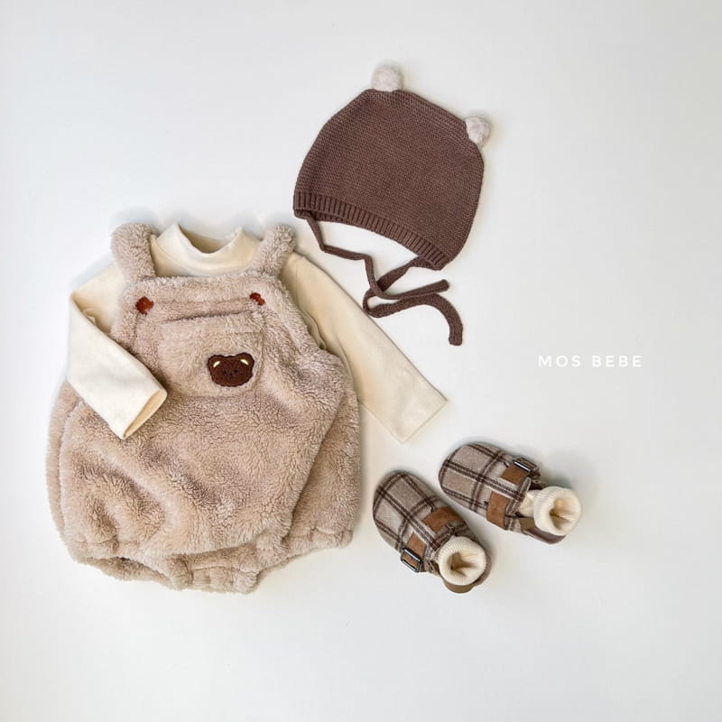 MOS BEBE - Korean Children Fashion - #Kfashion4kids - Cozy Bear Dungarees - 6