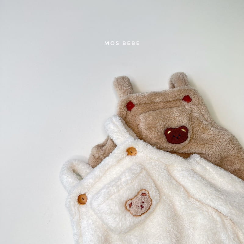 MOS BEBE - Korean Children Fashion - #Kfashion4kids - Cozy Bear Dungarees - 7