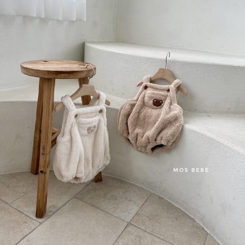 MOS BEBE - Korean Children Fashion - #Kfashion4kids - Cozy Bear Dungarees - 9