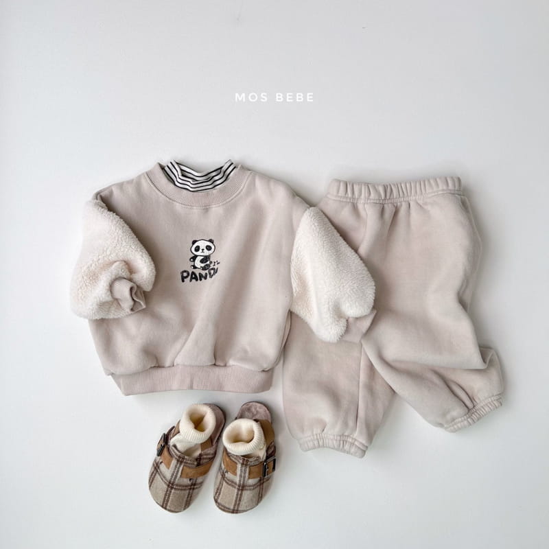MOS BEBE - Korean Children Fashion - #Kfashion4kids - I Am Panda Top Bottom Set - 2
