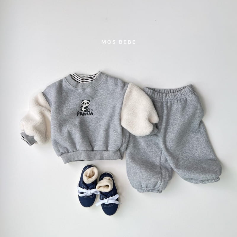 MOS BEBE - Korean Children Fashion - #Kfashion4kids - I Am Panda Top Bottom Set - 4