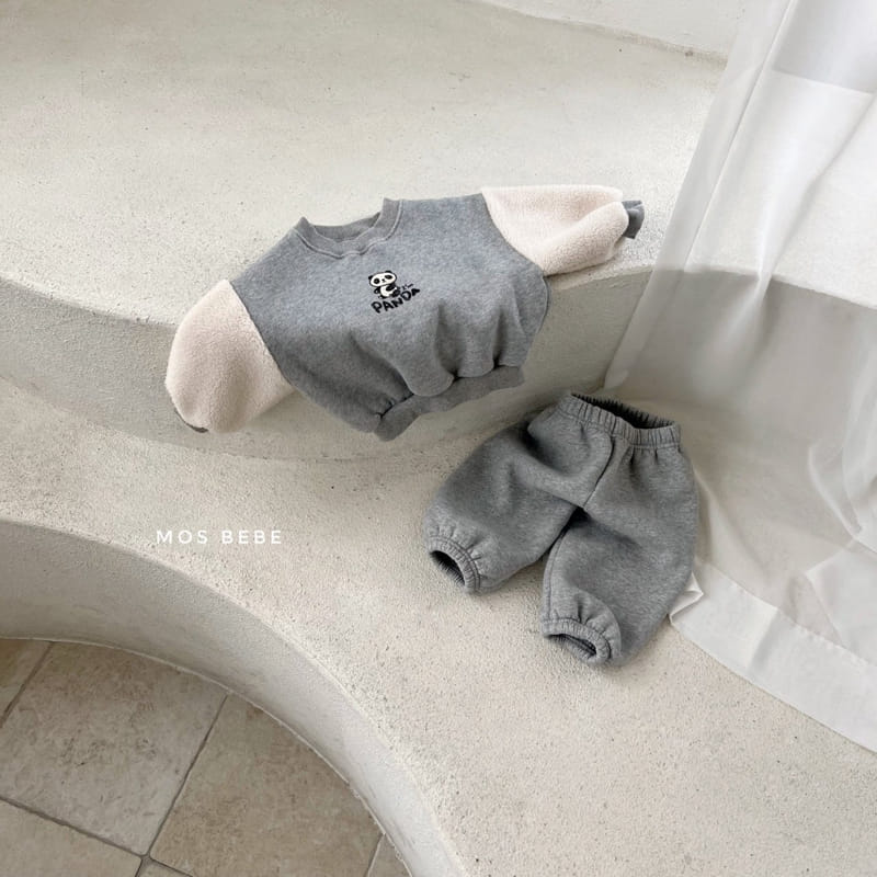 MOS BEBE - Korean Children Fashion - #Kfashion4kids - I Am Panda Top Bottom Set - 7
