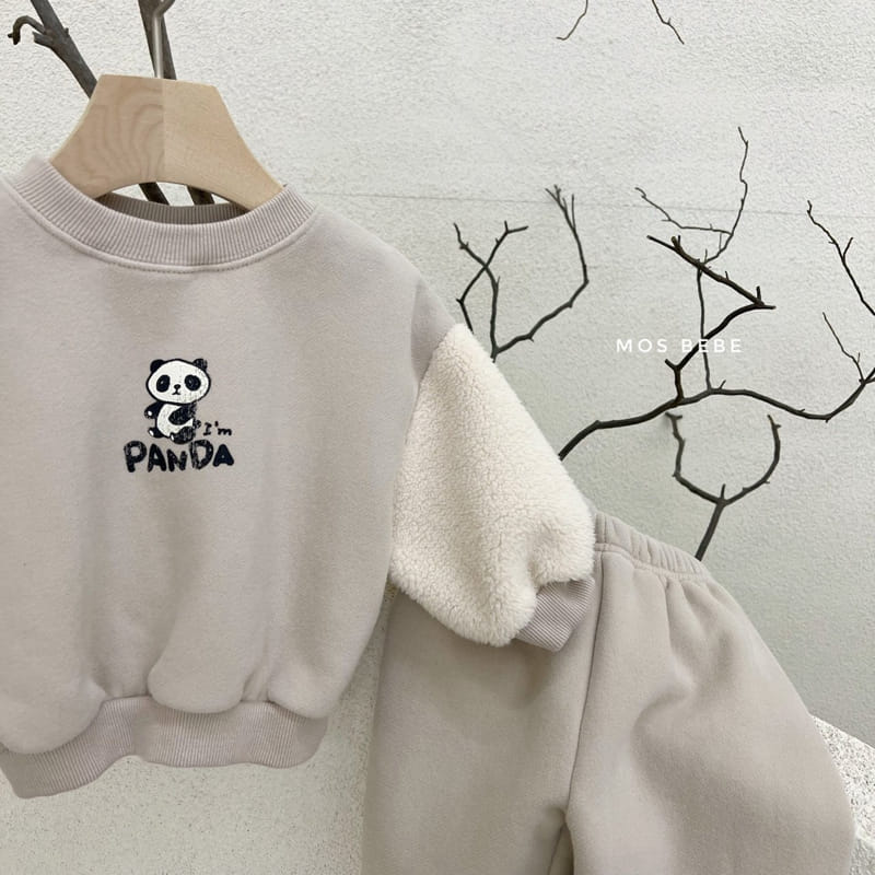 MOS BEBE - Korean Children Fashion - #Kfashion4kids - I Am Panda Top Bottom Set - 9