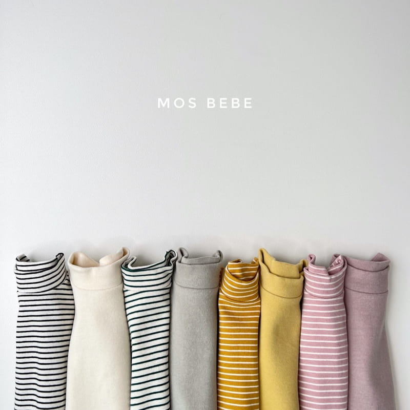 MOS BEBE - Korean Children Fashion - #Kfashion4kids - Half Turtleneck 1+1 Tee