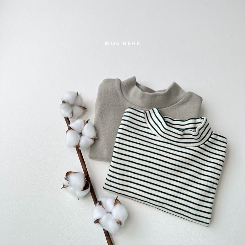 MOS BEBE - Korean Children Fashion - #Kfashion4kids - Half Turtleneck 1+1 Tee - 10