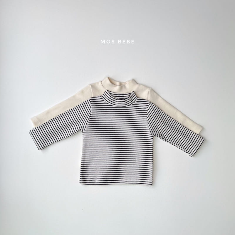 MOS BEBE - Korean Children Fashion - #Kfashion4kids - Half Turtleneck 1+1 Tee - 4