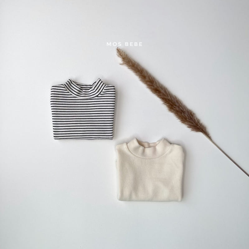 MOS BEBE - Korean Children Fashion - #Kfashion4kids - Half Turtleneck 1+1 Tee - 5