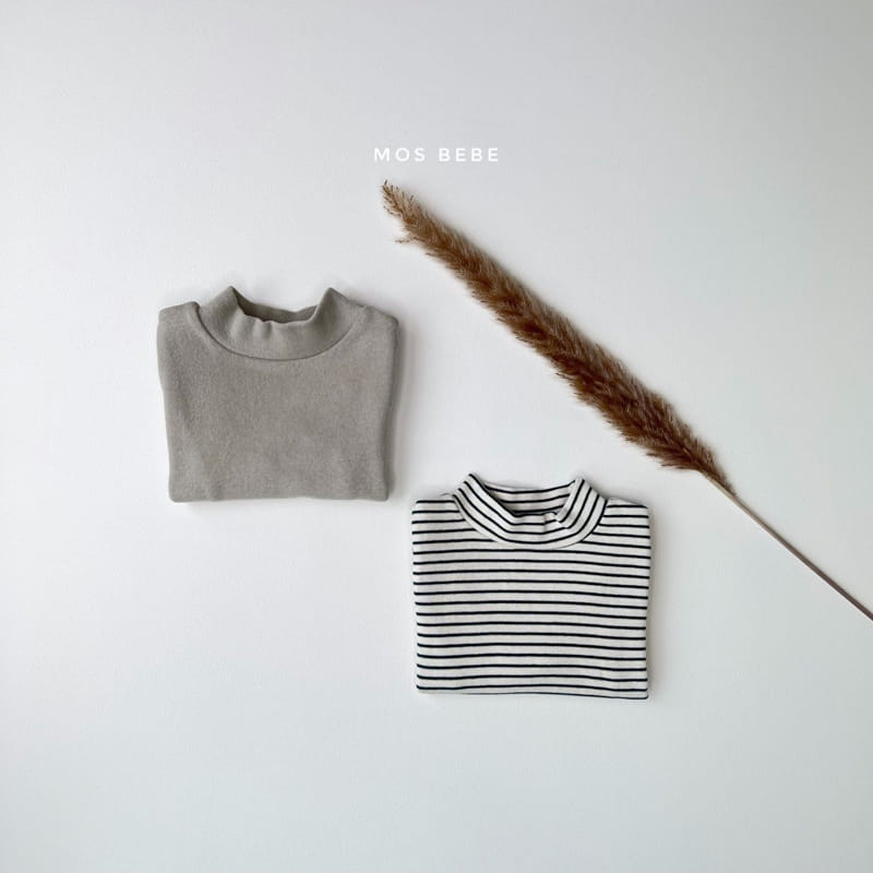 MOS BEBE - Korean Children Fashion - #Kfashion4kids - Half Turtleneck 1+1 Tee - 9
