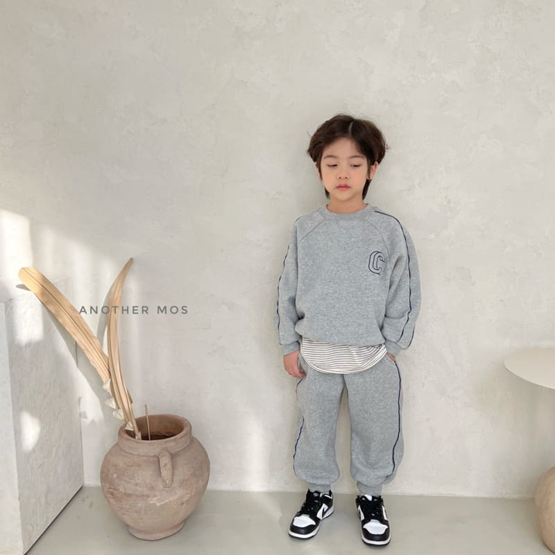 MOS BEBE - Korean Children Fashion - #Kfashion4kids - Double Line Embroidery Top Bottom Set - 10