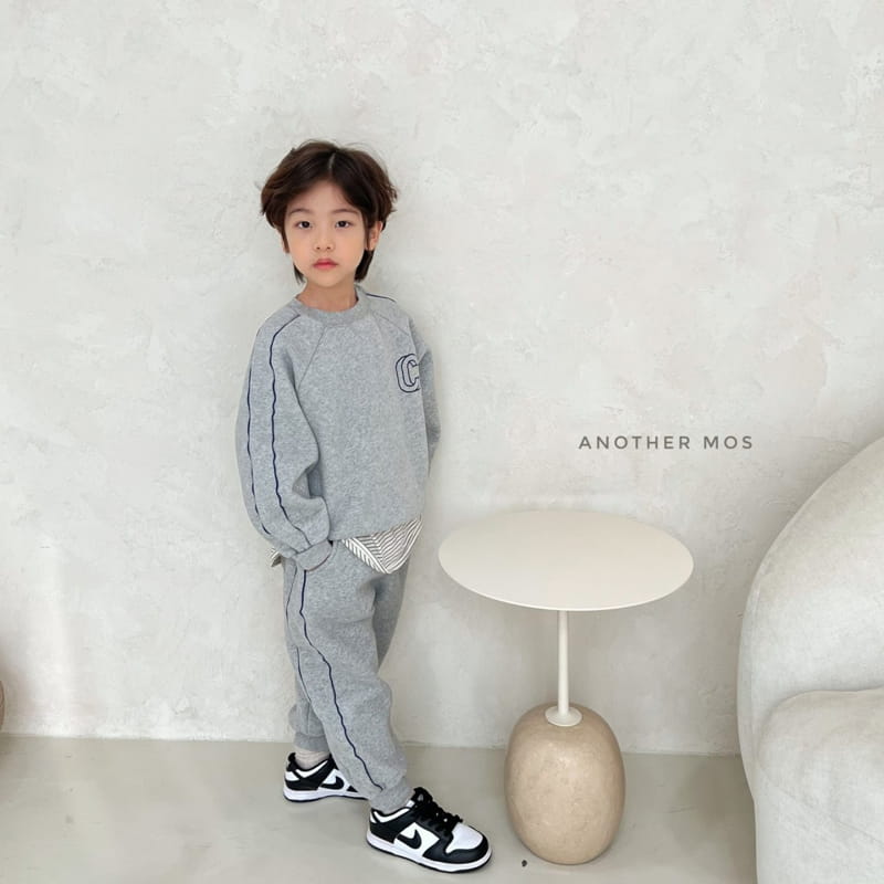MOS BEBE - Korean Children Fashion - #Kfashion4kids - Double Line Embroidery Top Bottom Set - 11