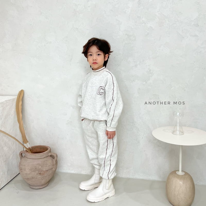 MOS BEBE - Korean Children Fashion - #Kfashion4kids - Double Line Embroidery Top Bottom Set - 5