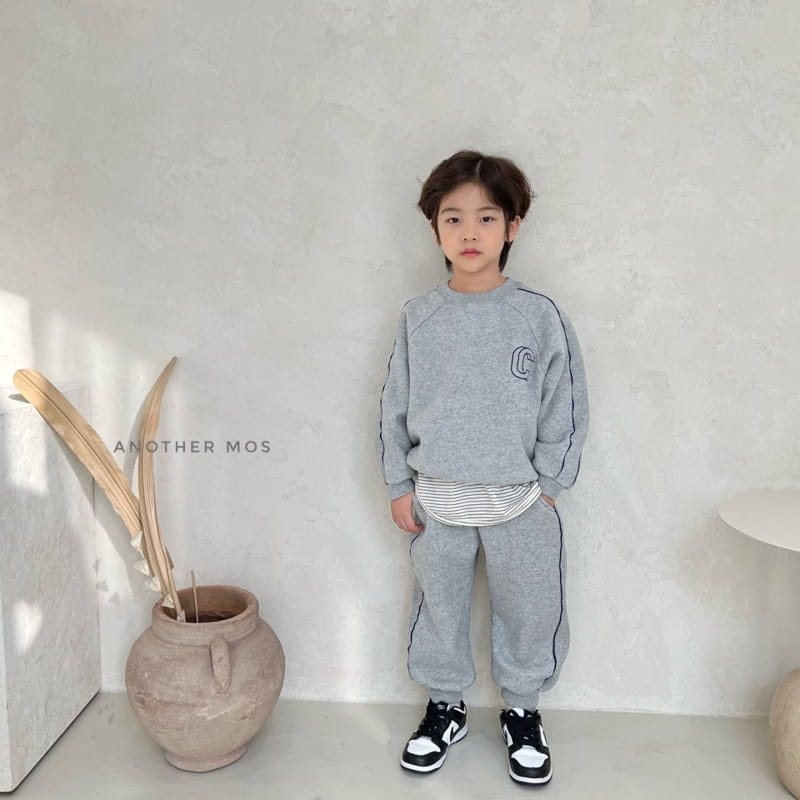 MOS BEBE - Korean Children Fashion - #Kfashion4kids - Double Line Embroidery Top Bottom Set - 9